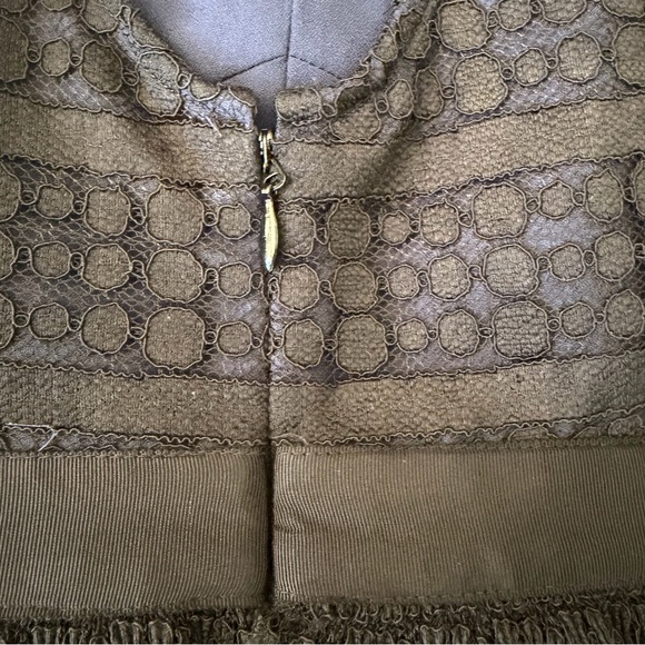 Chelsea28 Black Lace Midi Dress with Peplum Waist - Picture 9 of 12